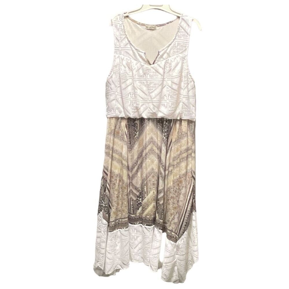 Live and let Live size XL maxi lace Asymmetrical hem